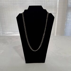 Vintage Figaro Chain Necklace 14K Gold Plated GP Unisex Jewelry
